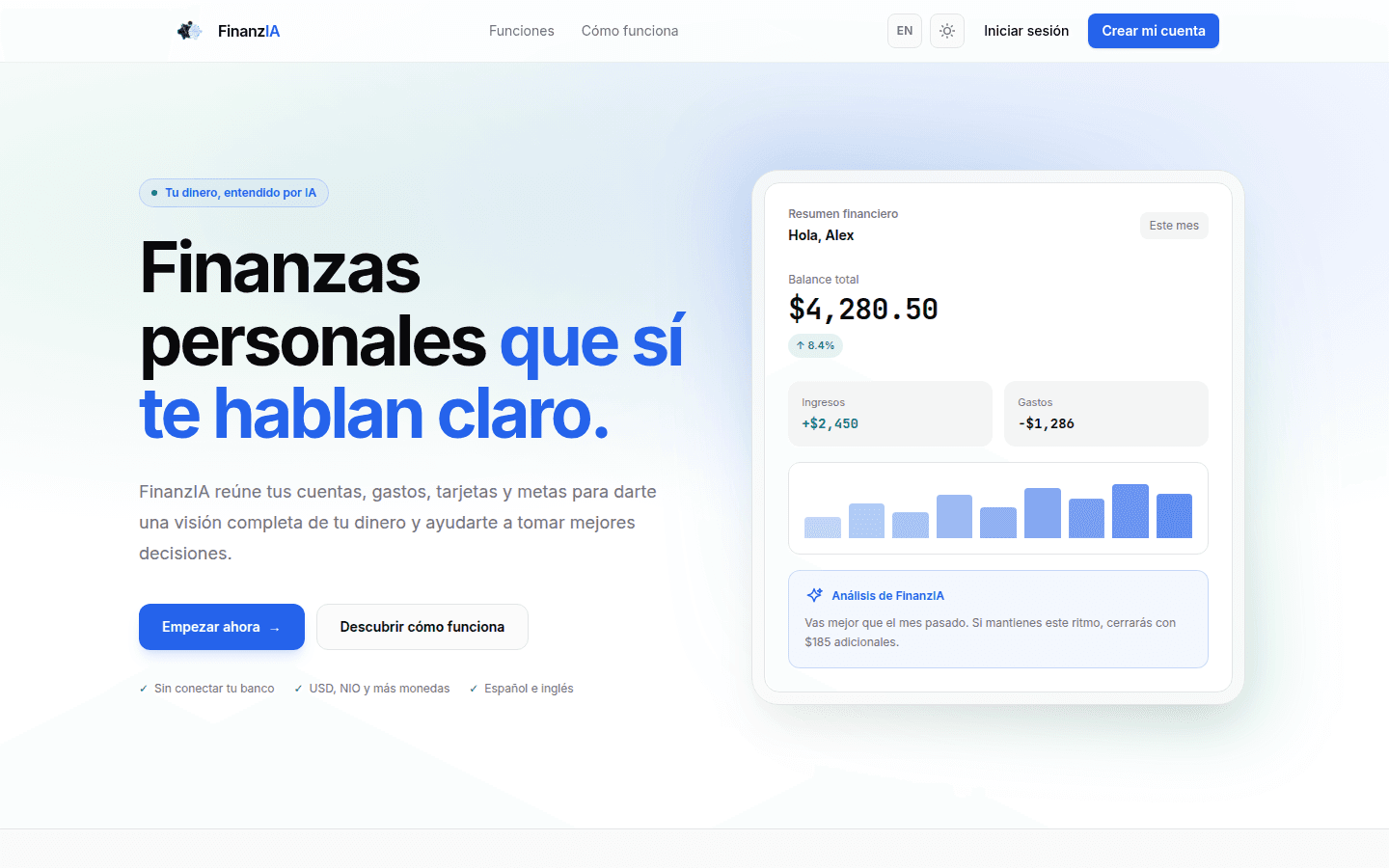 Vista previa de FinanzIA